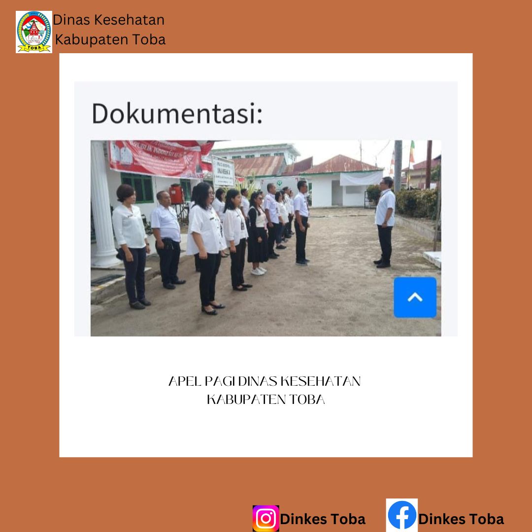 Apel Rutin di Lingkungan Dinas Kesehatan Kabupaten Toba