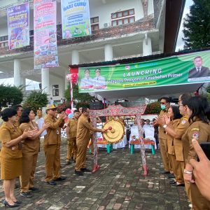 Pemukulan Gong Launching Integrasi Layanan Primer (ILP)