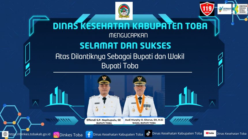 Selamat Dilantiknya Bupati dan Wakil Bupati Toba (Periode 2025-2030)