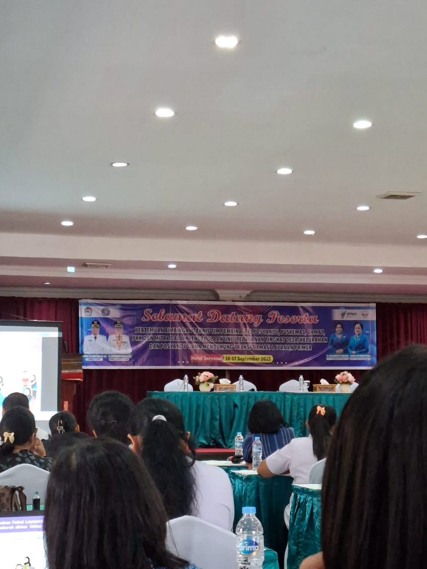 Pertemuan Bimbingan Teknis Tim Pembina (TP)Posyandu,Puskesmas,Camat,PKK dan Mitra dalam Pengelolaan Unit Pelayanan Tingkat Desa/Kelurahan dan Posyandu Guna Mendukung Transformasi Layanan Primer. Pertemuan Bimbingan Teknis Tim Pembina (TP)Posyandu,Puskesmas,Camat,PKK dan Mitra dalam Pengelolaan Unit Pelayanan Tingkat Desa/Kelurahan dan Posyandu Guna Mendukung Transformasi Layanan Primer.