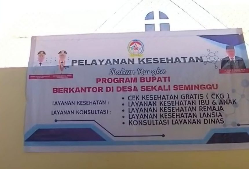 Pelayanan Kesehatan di Kegiatan Bupati dan Wakil Bupati Berkantor di Desa Lumban Pea