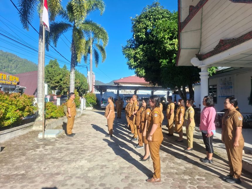 Apel Pagi di Lingkungan Dinas Kesehatan Kabupaten Toba